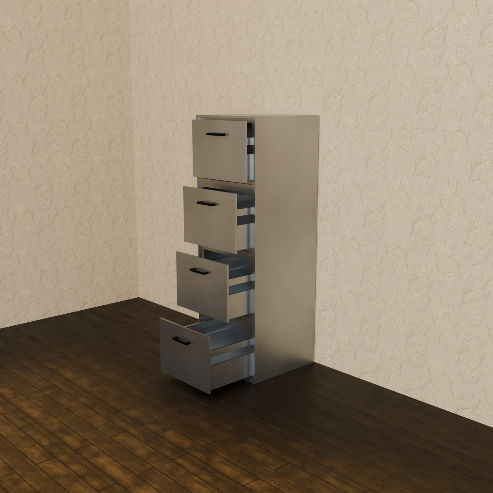 Low Poly File Cabinet | 3D Model by JamPre